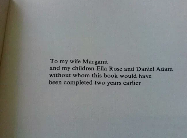 To my wife & children